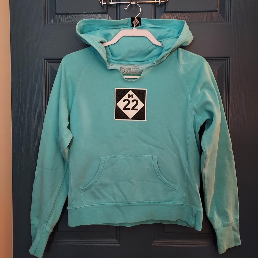 Teal Hoodie with M22 Patch